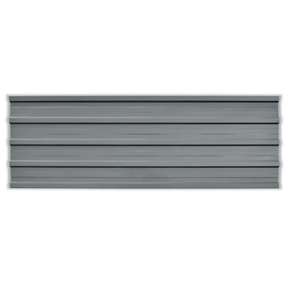 Pannello per tetto 12 pcs Grigio 129 x 45 cm Acciaio zincato | homemem39