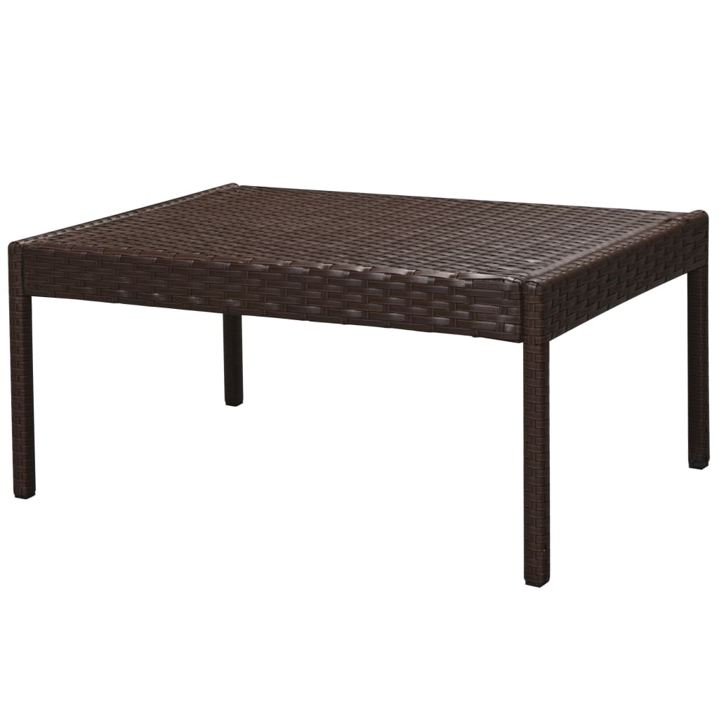 Set Divani da Giardino 6 pz con Cuscini in Polyrattan Marrone - homemem39