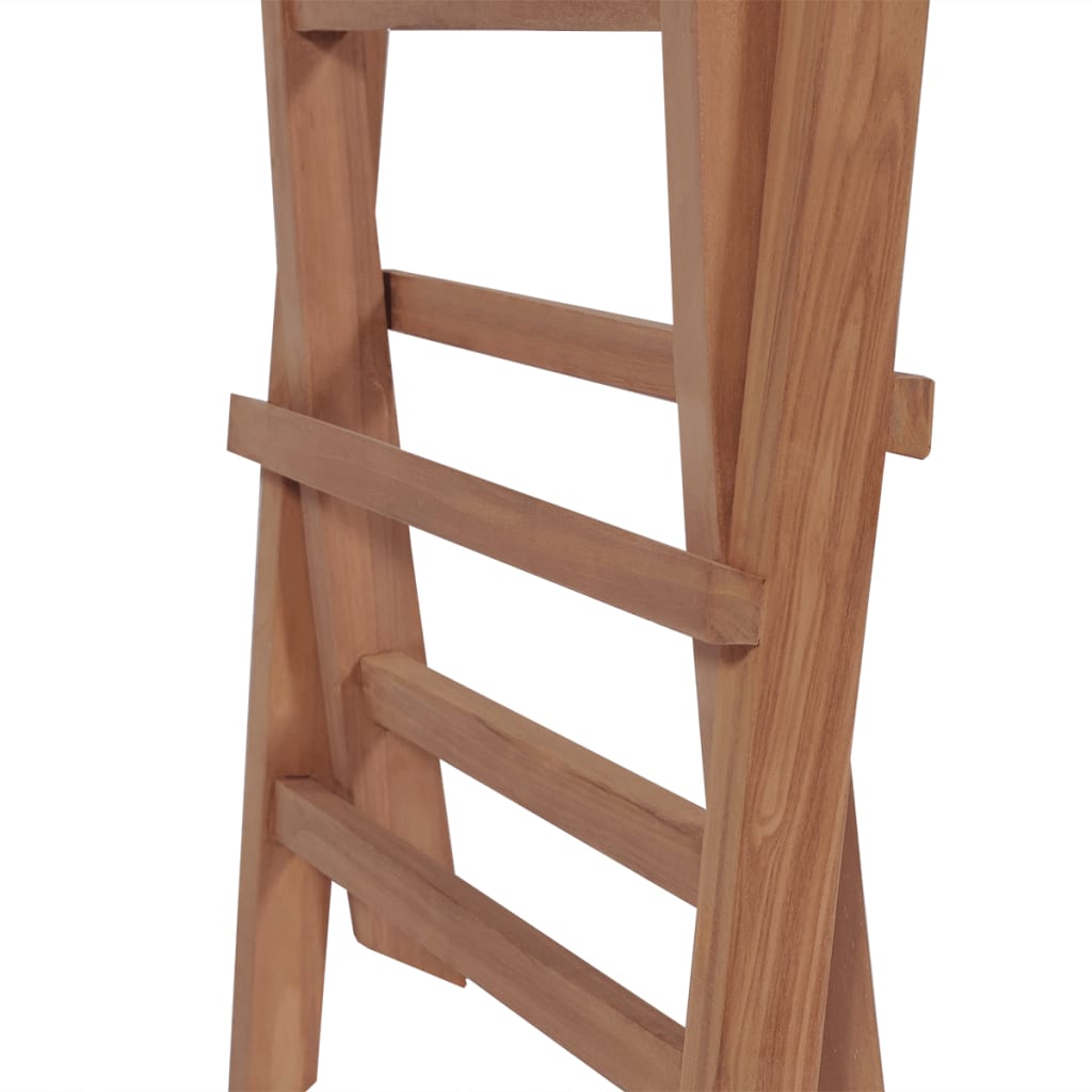 Set da Pranzo Giardino 11 pz Sedie Pieghevoli Massello di Teak - homemem39