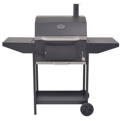 Barbecue a Carbonella con Ripiano Inferiore Nero - homemem39