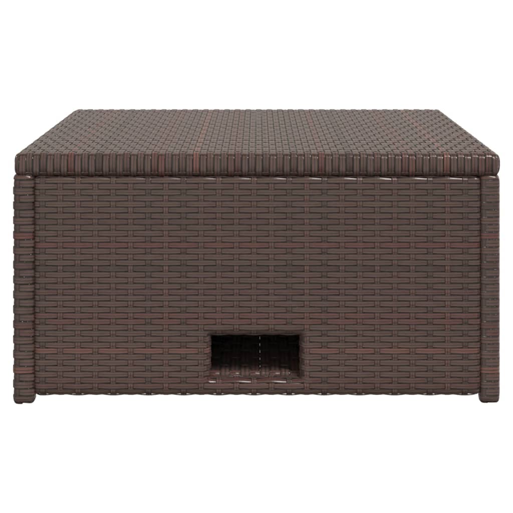 Set Divani da Giardino 4 pz con Cuscini in Polyrattan Marrone | homemem39