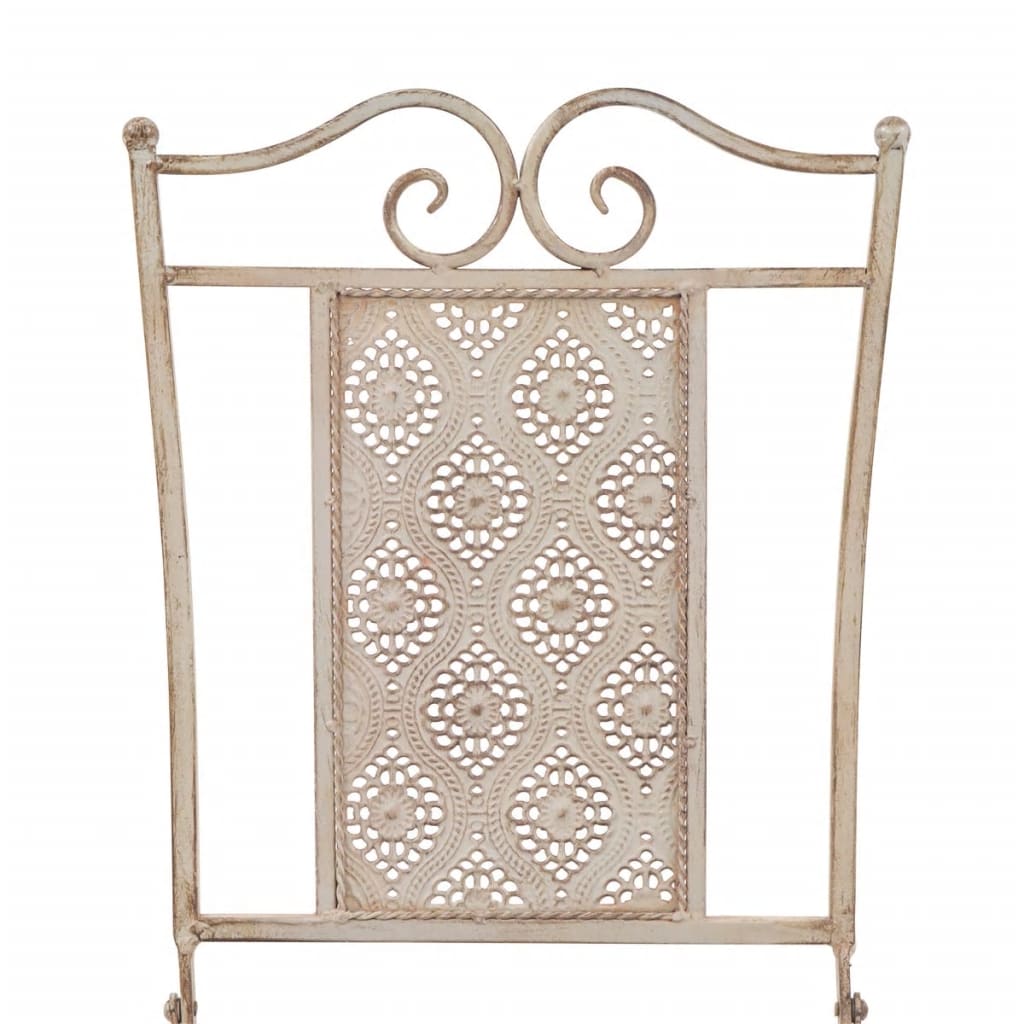 Set da Bistrò 3 pz in Acciaio Bianco - homemem39