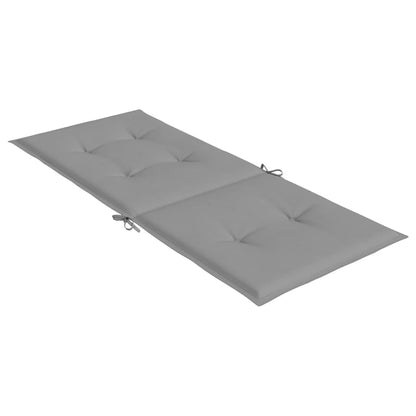 Cuscini per Sedie 4 pz Grigi 120x50x3 cm in Tessuto | homemem39