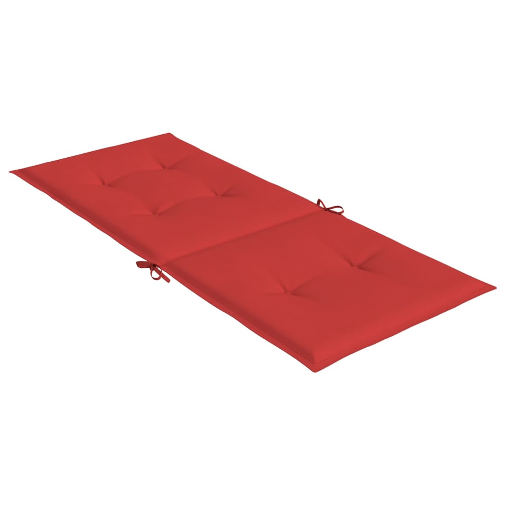 Cuscini per Sedie 2 pz Rossi 120x50x3 cm in Tessuto | homemem39
