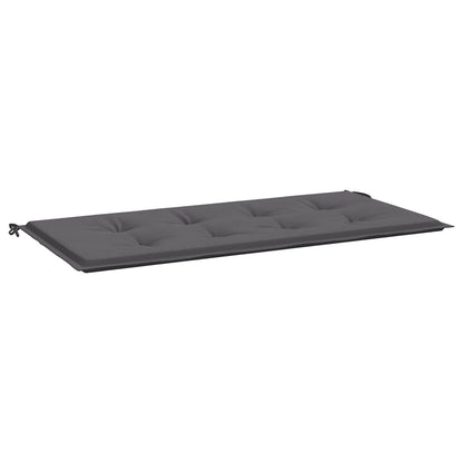 Cuscino per Panca Antracite 100x50x4 cm in Tessuto Oxford - homemem39