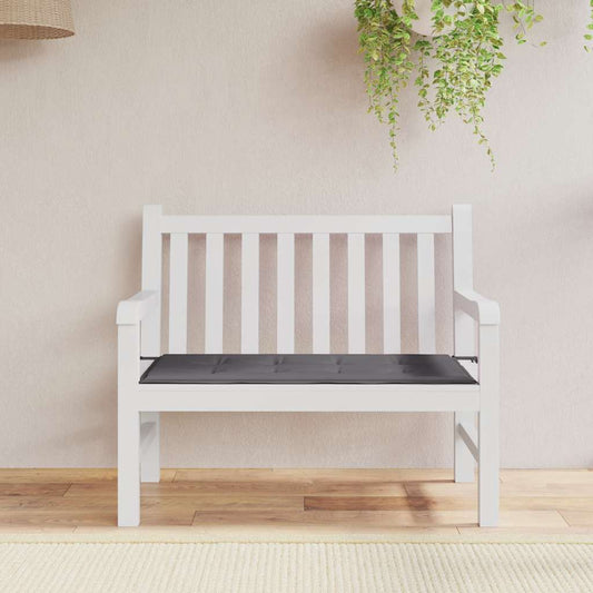 Cuscino per Panca Antracite 100x50x4 cm in Tessuto Oxford - homemem39