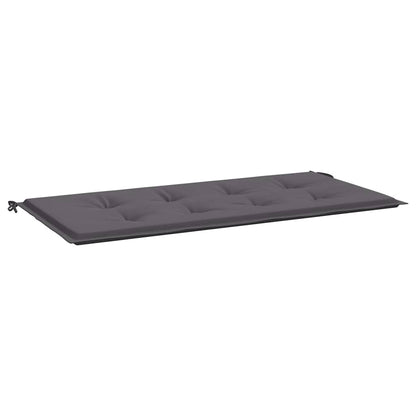 Cuscino per Panca Antracite 120x50x4 cm in Tessuto Oxford - homemem39