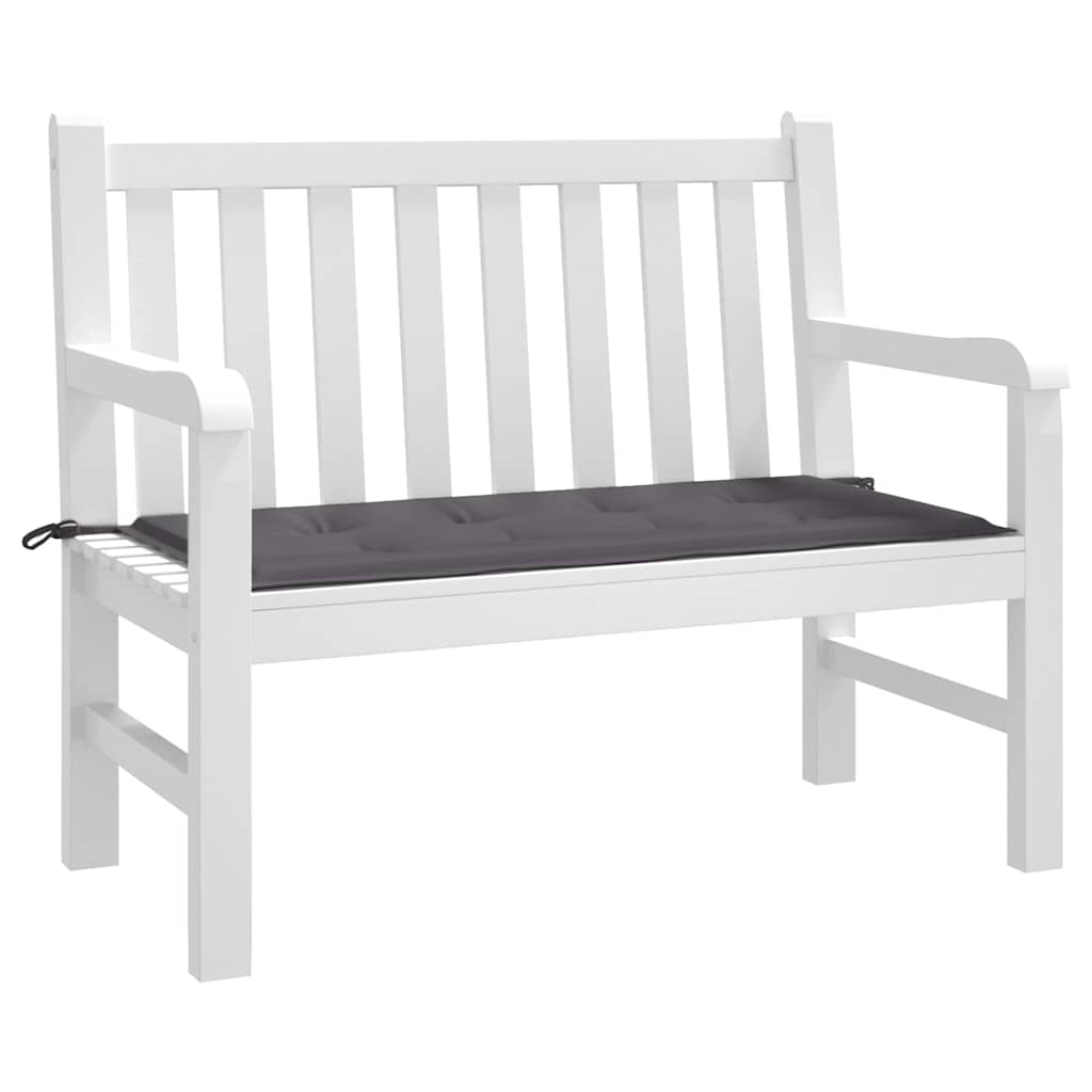Cuscino per Panca Antracite 120x50x4 cm in Tessuto Oxford - homemem39