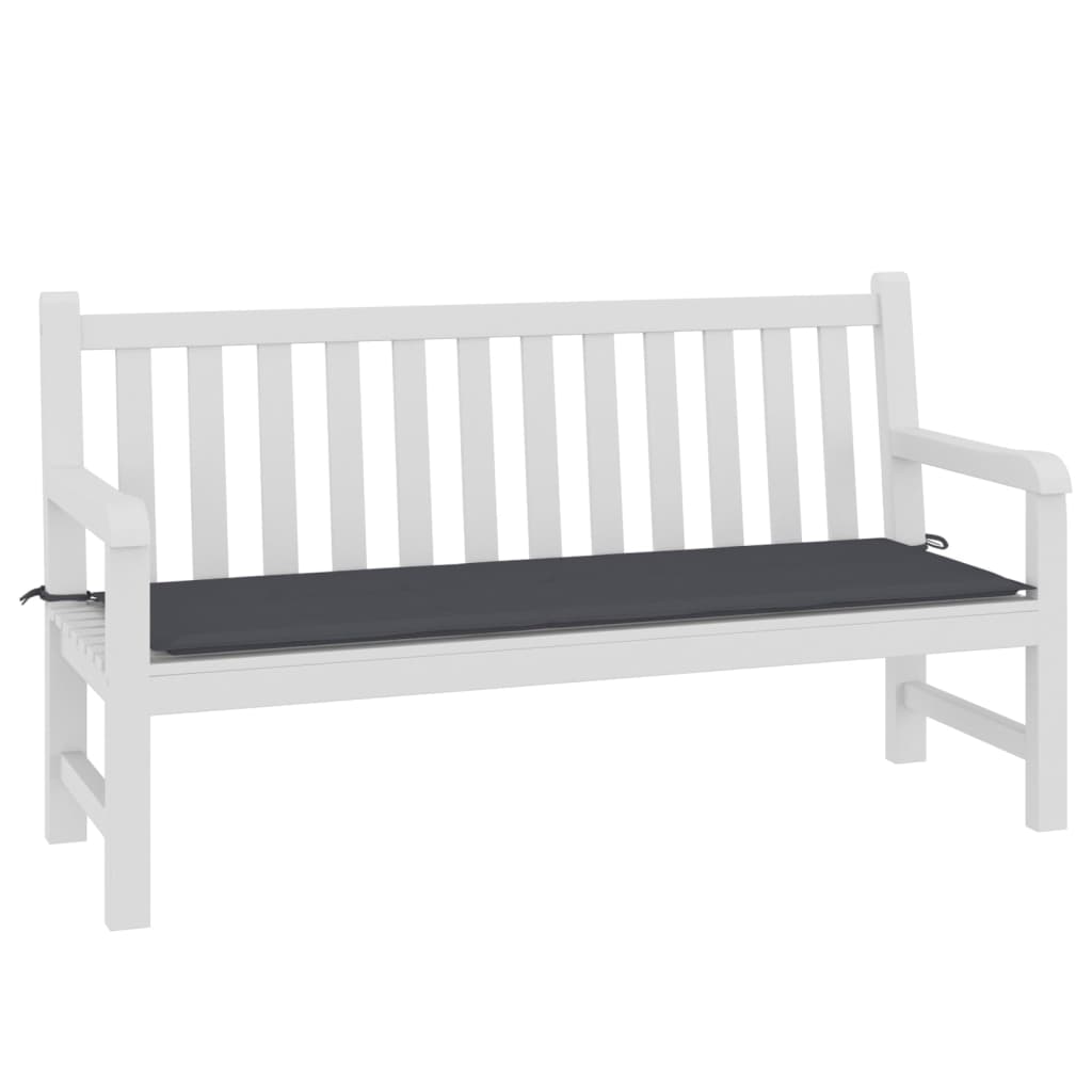 Cuscino per Panca Antracite 150x50x3 cm in Tessuto Oxford - homemem39
