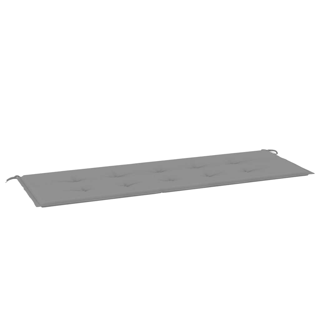 Cuscino per Panca Grigio 150x50x4 cm in Tessuto Oxford - homemem39