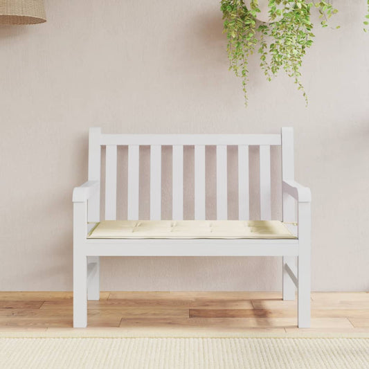 Cuscino per Panca Crema 120x50x3 cm in Tessuto Oxford - homemem39