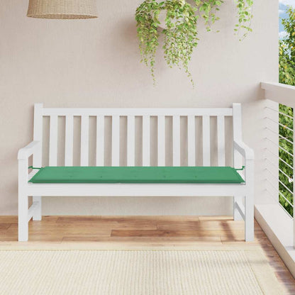 Green Bench Cushion 150x50x3 cm in Oxford Fabric