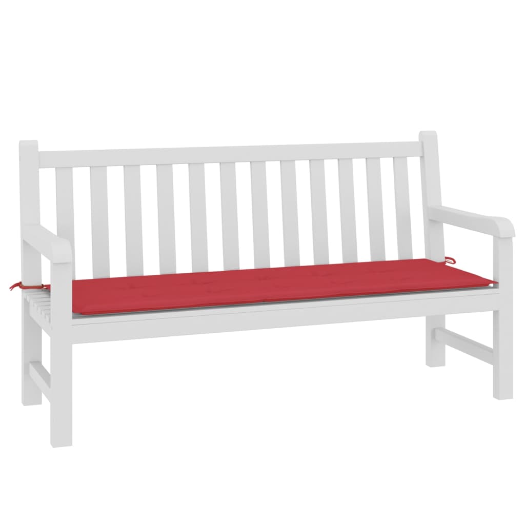 Cuscino per Panca Rosso 150x50x3 cm in Tessuto Oxford - homemem39