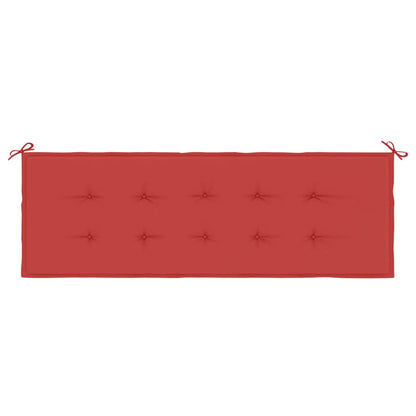 Cuscino per Panca Rosso 150x50x3 cm in Tessuto Oxford