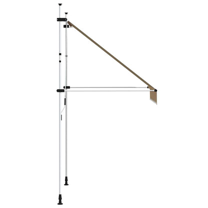 Tenda da Sole Retrattile Manuale 150 cm a Strisce Blu e Gialle | homemem39