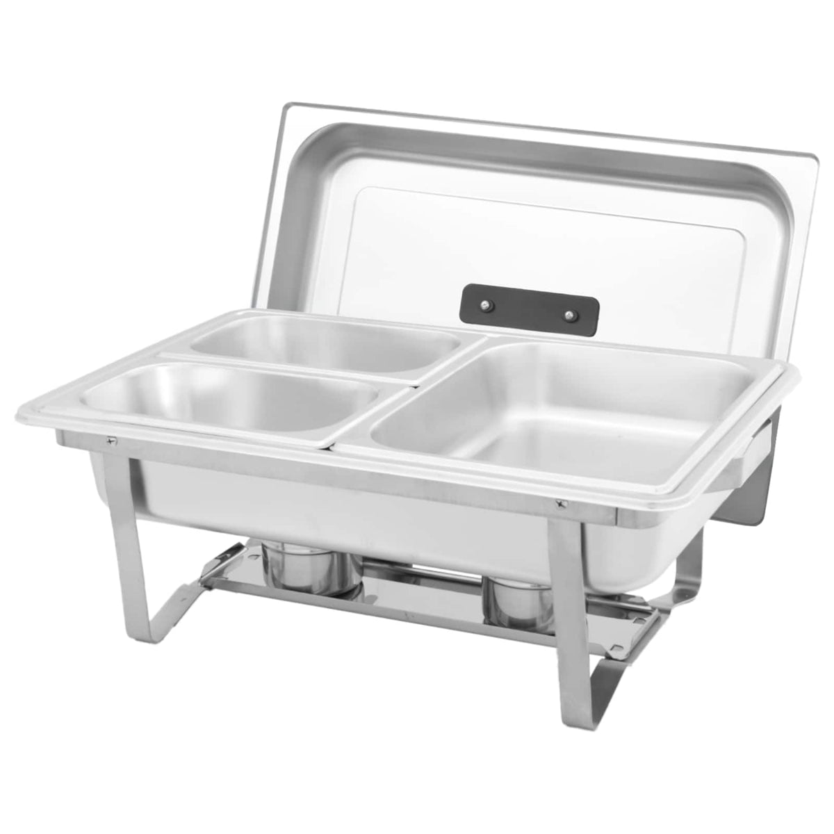 Set 3 pz Teglie Scaldavivande in Acciaio Inossidabile