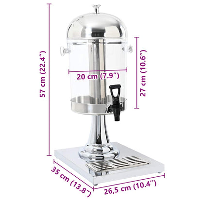 Distributore di Succhi di Frutta e Bibite Acciaio Inossidabile 8 L - homemem39