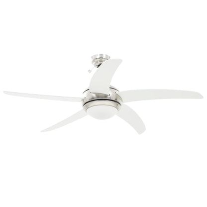 Ventilatore da Soffitto Decorato con Luce 128 cm Bianco - homemem39