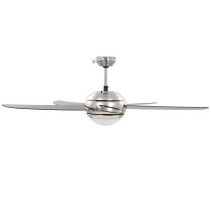 Ventilatore da Soffitto Decorato con Luce 128 cm Marrone