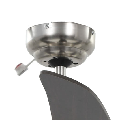 Ventilatore da Soffitto Decorato con Luce 128 cm Marrone