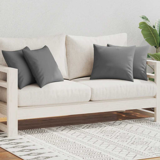 Cuscini da Esterno 4 pz 45x45 cm Grigi