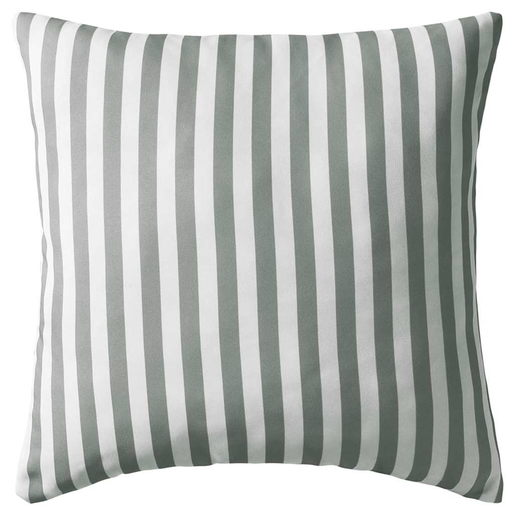 Cuscini da Esterno 4 pz Stampa a Righe 45x45 cm Grigi | homemem39