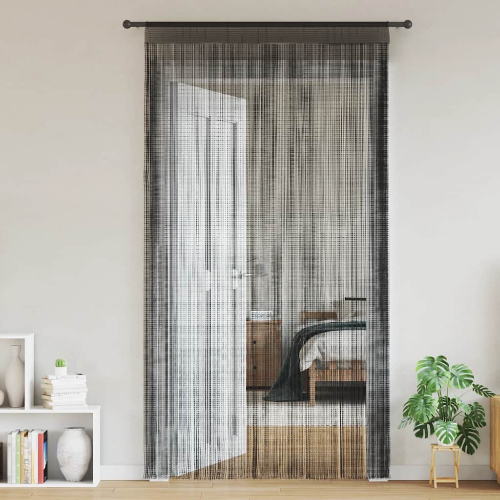2 Pz Tende a Fili 100x250 cm Nere