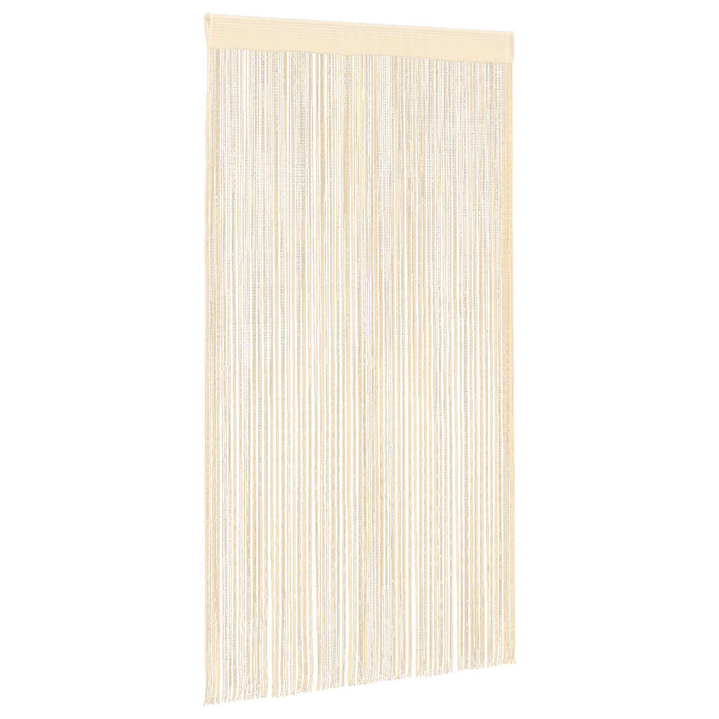 2 Pz Tende a Fili 100x250 cm Crema - homemem39