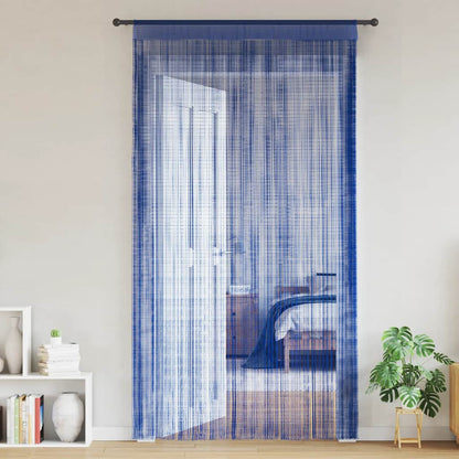 2 Pz Tende a Fili 140x250 cm Blu - homemem39