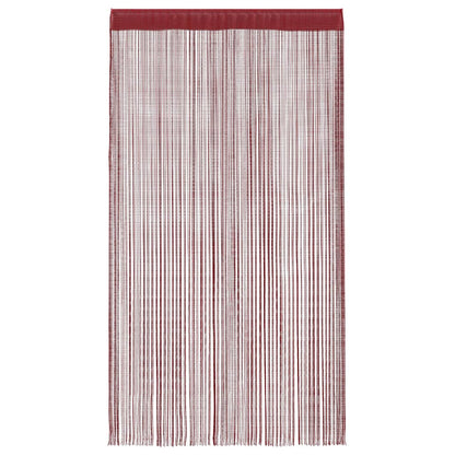 2 Pz Tende a Fili 100x250 cm Rosso Borgogna