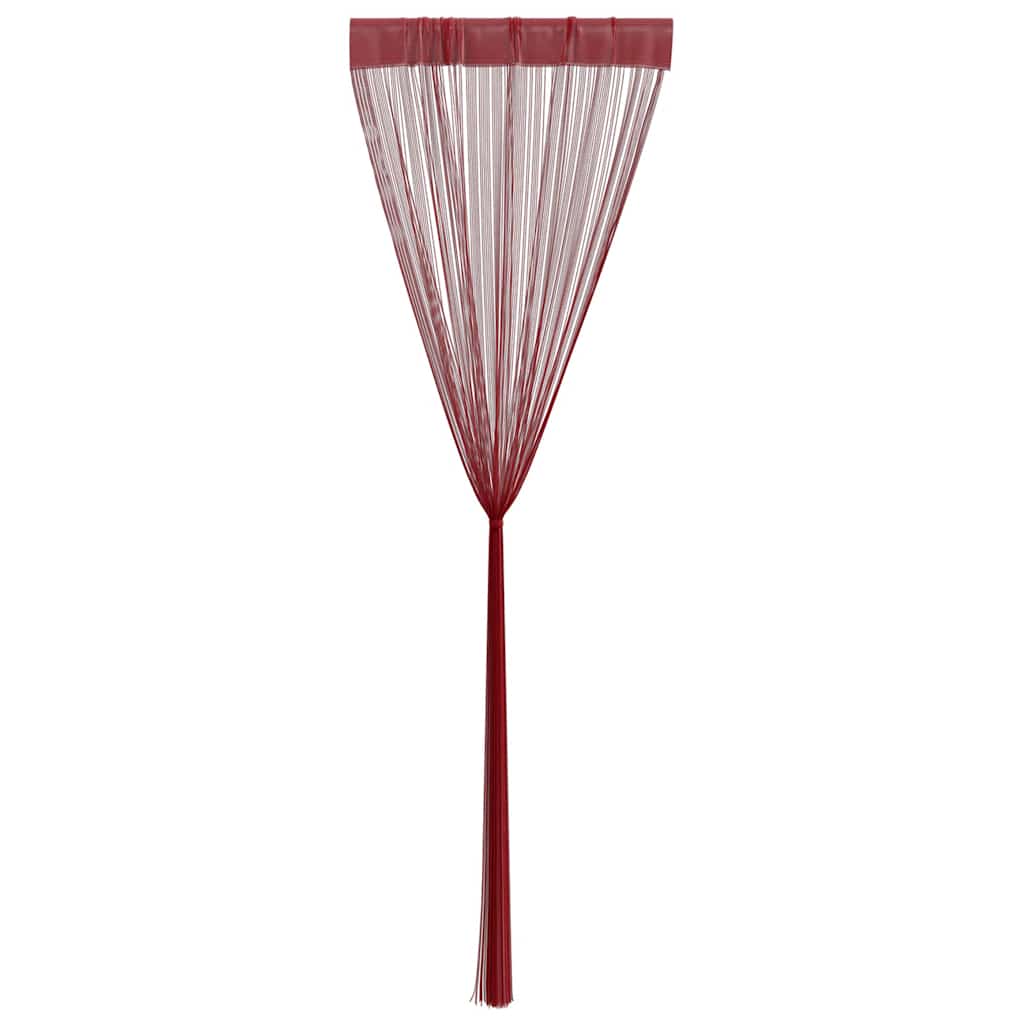 Tende a Filo 2 pz 140x250 cm Rosso Bordò | homemem39