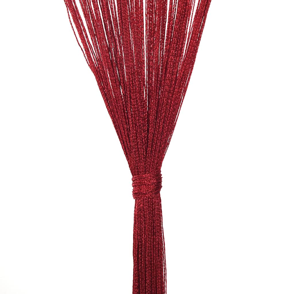 Tende a Filo 2 pz 140x250 cm Rosso Bordò | homemem39