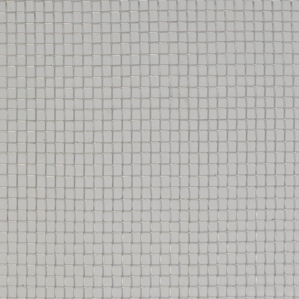 Recinzione in Rete in Acciaio Inossidabile 100x500 cm Argento