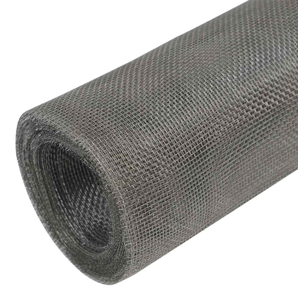 Recinzione in Rete in Acciaio Inossidabile 100x1000 cm Argento | homemem39