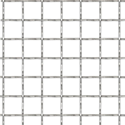 Recinzione in Rete Modulare Acciaio Inox 100x85 cm 21x21x2,5 mm | homemem39