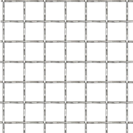 Recinzione in Rete Modulare Acciaio Inox 100x85 cm 21x21x2,5 mm | homemem39