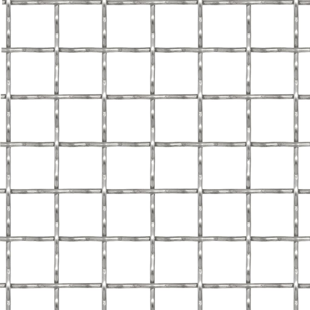 Recinzione in Rete Modulare in Acciaio Inox 100x85cm 31x31x3mm