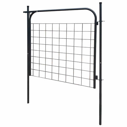 Cancello per Recinzione da Giardino 100x100 cm Antracite | homemem39