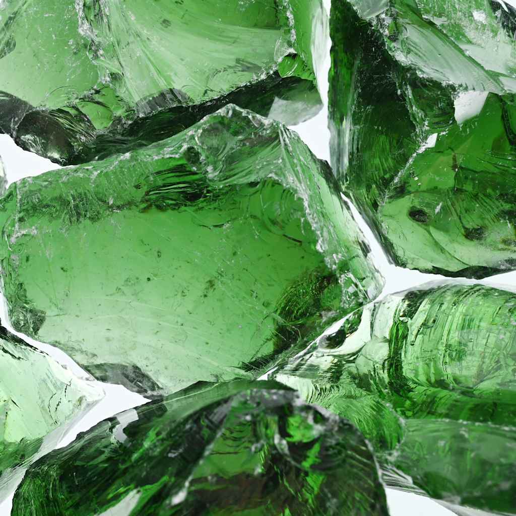 Rocce Gabione Vetro Verde 60-120 mm 25 kg | homemem39