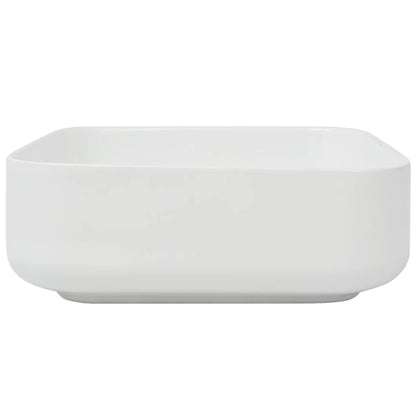 Lavandino Quadrato in Ceramica Bianca 39x39x13,5 cm - homemem39