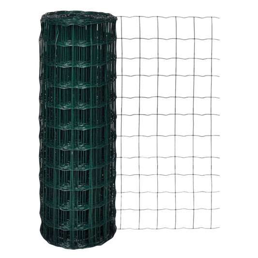 Recinzione Euro in Acciaio 25x1,7 m Verde | homemem39