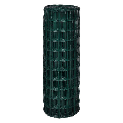 Recinzione Euro in Acciaio 25x1,7 m Verde | homemem39