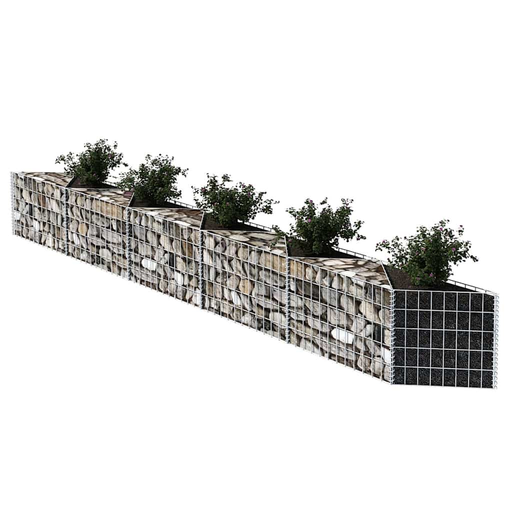 Gabbione in Rete in Acciaio Zincato 300x30x50 cm | homemem39
