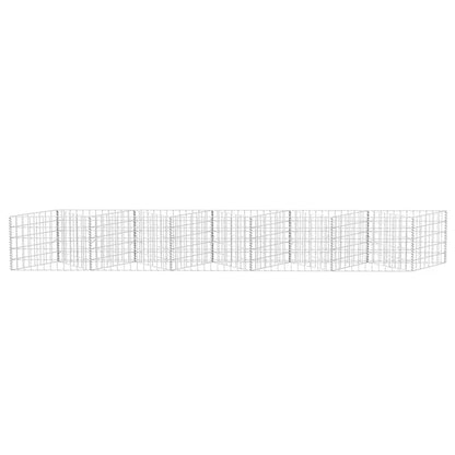 Gabbione in Rete in Acciaio Zincato 300x30x50 cm | homemem39