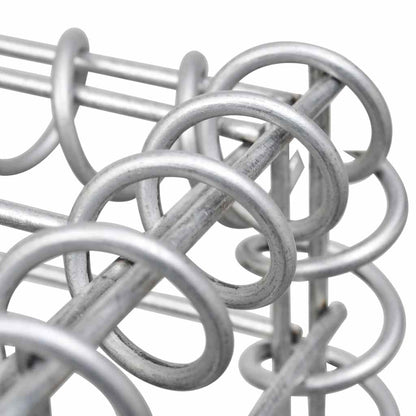Gabbione in Rete ad U in Acciaio Zincato 240x20x100 cm | homemem39