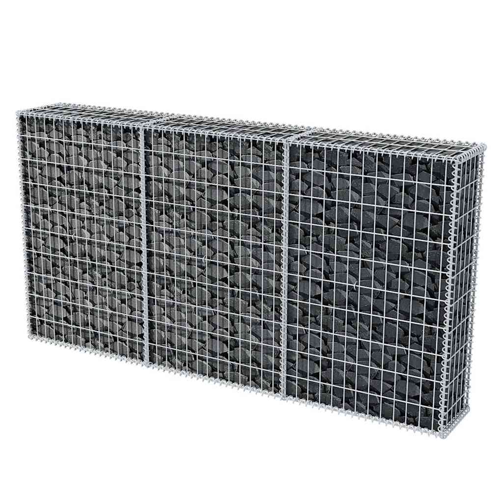 Gabbione in Rete in Acciaio Zincato 200x30x100 cm | homemem39
