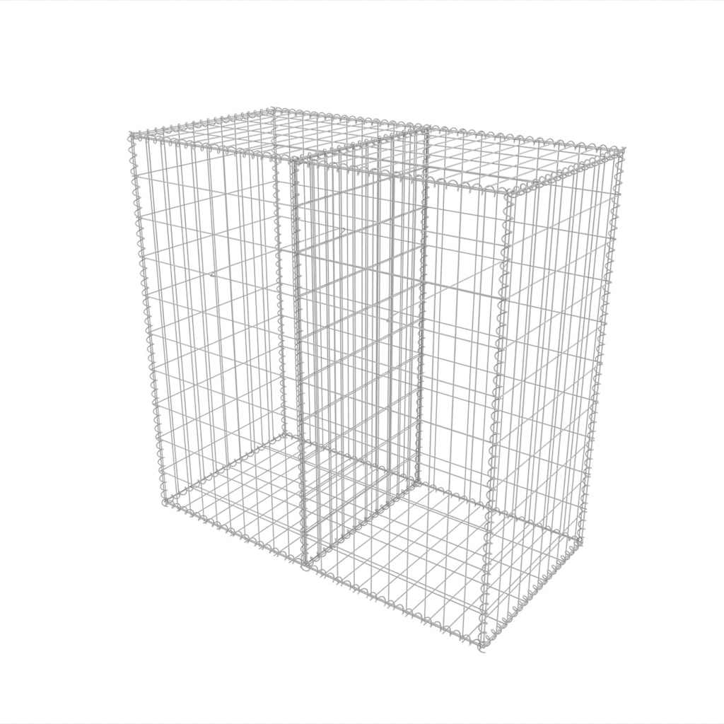 Gabbione in Rete in Acciaio Zincato 100x50x100 cm | homemem39