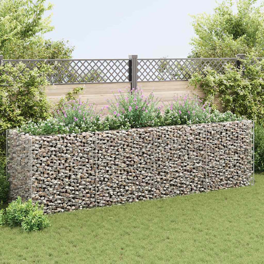 Gabbione Letto Rialzato da Giardino in Acciaio 360x90x100 cm - homemem39