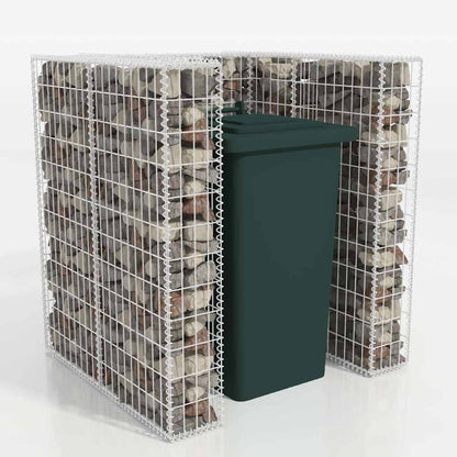 Gabbione in Rete in Acciaio per 1 Cassonetto 110x100x120 cm - homemem39