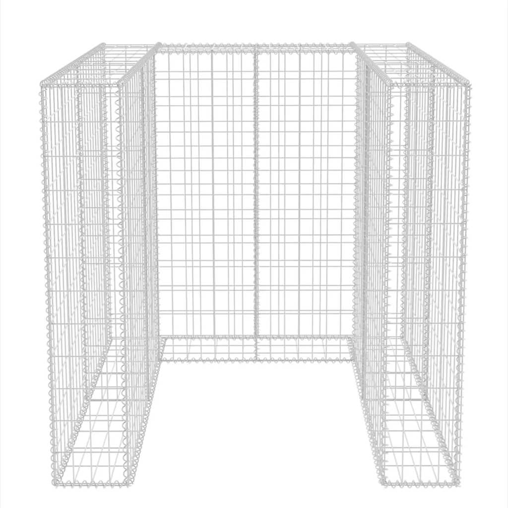 Gabbione in Rete in Acciaio per 1 Cassonetto 110x100x120 cm - homemem39